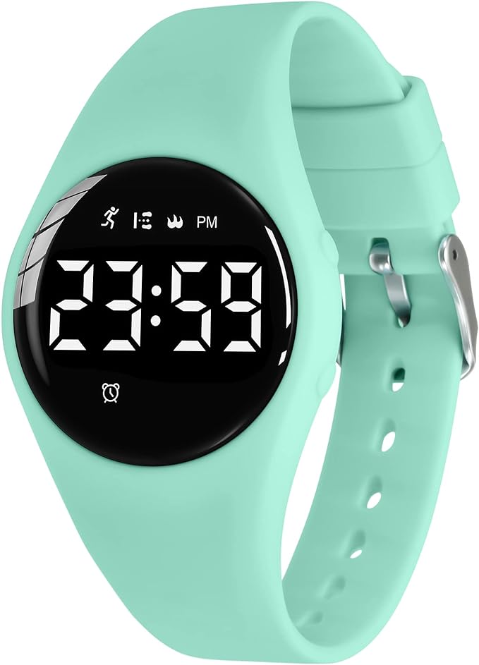 Kids Watches for Girls Boys Digital Sport Watch with Step Counter Pedometer Vibration Alarm Clock, No App Waterproof Fitness Tracker Kids Watch Boys Girls Teens Students Ages 5-16