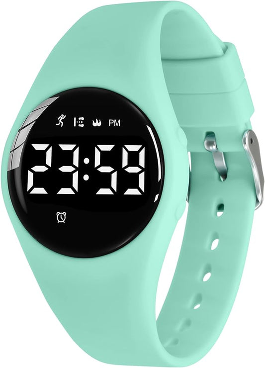 Kids Watches for Girls Boys Digital Sport Watch with Step Counter Pedometer Vibration Alarm Clock, No App Waterproof Fitness Tracker Kids Watch Boys Girls Teens Students Ages 5-16