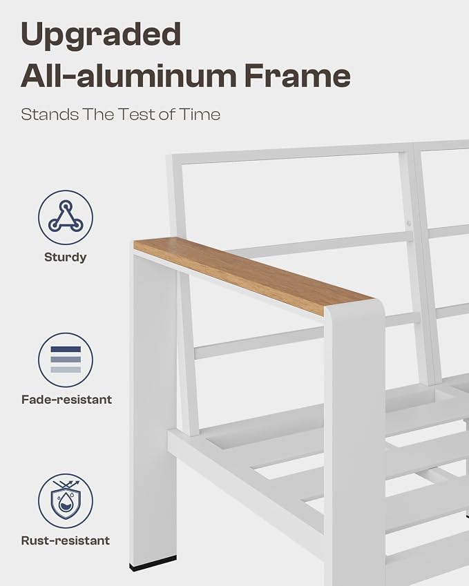 Aluminum Outdoor Patio Furniture Set - Image 6
