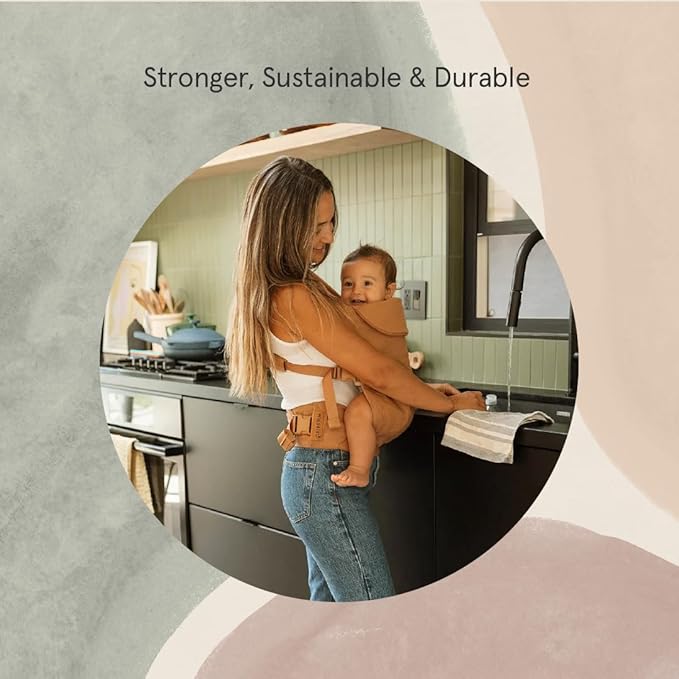 WildBird - Aerial Carrier - 7 to 45 lbs - for Moms, Dads & Caregivers - 100% Natural European Linen Fibers - Versatile & Adjustable - Large Size - Willow Fabric