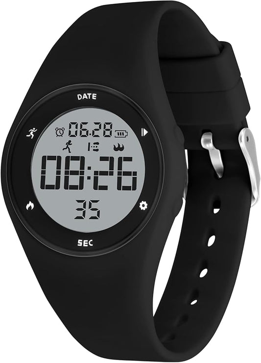 Kids Watches for Girls Boys Digital Sport Watch with Step Counter Pedometer Vibration Alarm Clock, No App Waterproof Fitness Tracker Kids Watch Boys Girls Teens Students Ages 5-16