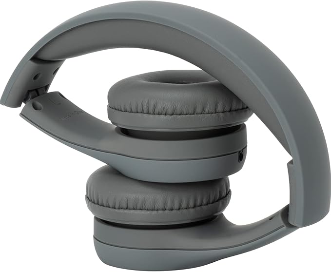 Snug Play+ Kids Headphones – Volume Limited 93dB for Safe Listening – Foldable, Durable Headphones for Toddlers, Boys & Girls – Tangle-Free Cord – Ideal for Travel, School, Tablets - Grey