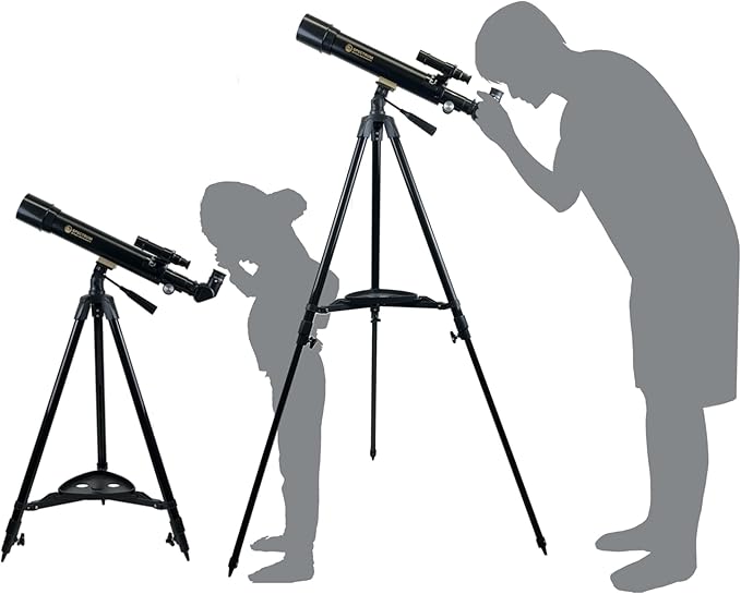 SpectrumOI Telescope for Kids & Adults - Astronomy Gift, 60mm Aperture Refractor with Carry Bag & Phone Holder