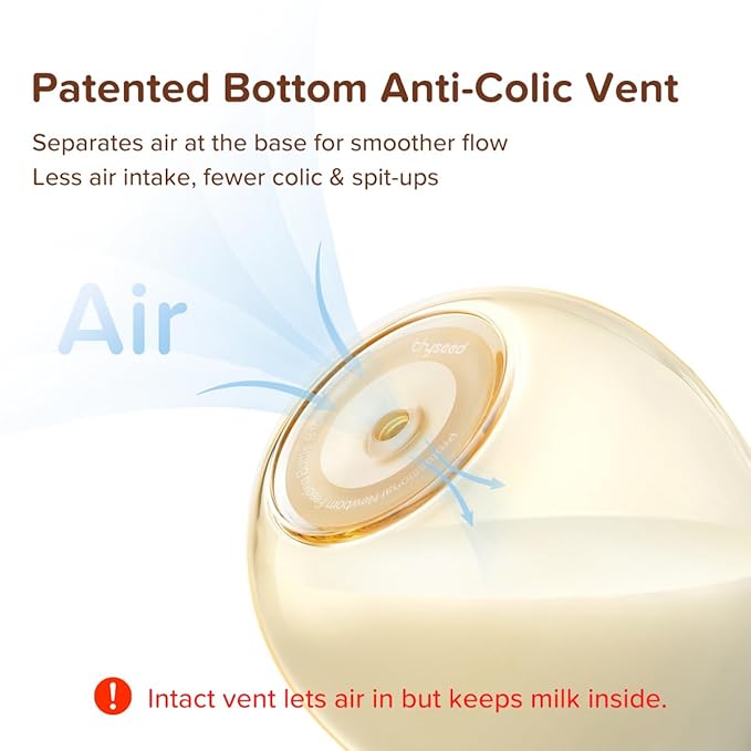 Thyseed PPSU Natural Anti-Colic Baby Bottles | Newborn Breast Like Nursing Bottle for Breastfed Babies with Nipple(2-3 Months),5oz,1pack