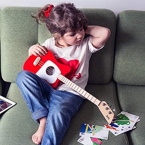 Loog Mini Acoustic kids Guitar for Beginners 3-strings Ages 3+ Learning app and lessons included