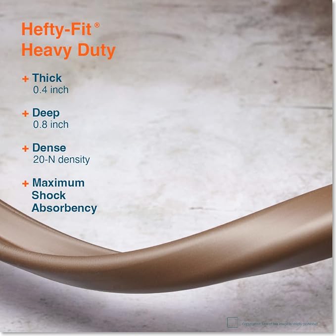 Roving Cove HeftyFit Edge Protector for Baby Proofing (9ft Large Edge Only), Heavy-Duty Soft Rubber Foam Furniture Edge Bumper Guards, Desk Edge Cushion, Wall Corner Covers, 3M Adhesive, Coffee Brown