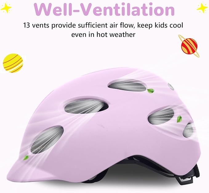 Kids/Youth Bike Helmet for Boys Girls and Teens, Adjustable and Multi-Sport for Bicycle, Kick Scooter, Skateboard, Roller/Inline Skate