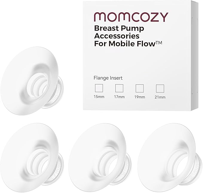 Momcozy Original Replacement Accessories for Upgraded Mobile Flow | Upgraded M9,Original Upgraded M9 Breastfeeding Parts, Inserts 15/17/19/21mm