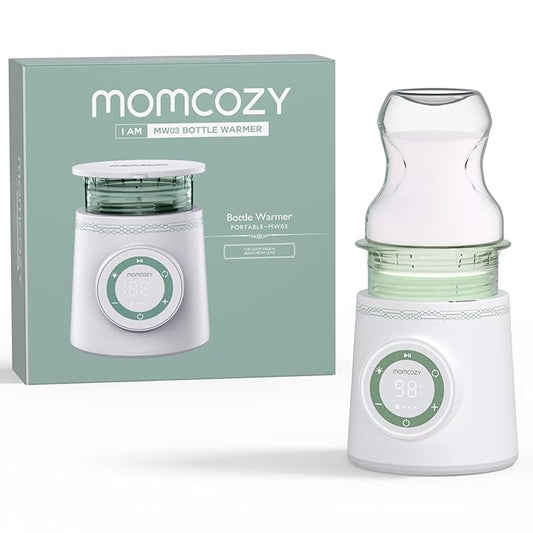 Momcozy Portable Bottle Warmer for Travel, Double Leak-Proof Travel Bottle Warmer with Fast Heating, Safety Material Baby Bottle Warmer for Dr. Brown, Philips Avent, Medela, Tommee Tippee, Comotomo