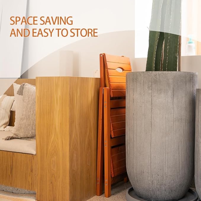 Wooden Step Stool for Adults/Folding stools Wood Step Ladder/Lightweight Step Stool/Folding Step Stool, Portable Ladder, Anti-Slip Ladder,high Chair,Step Chair