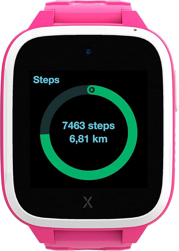 XPLORA XGO 3 - Watch Phone for Children (4G) - Calls, Messages, Kids School Mode, SOS Function, GPS Location, Camera and Pedometer – (Subscription Required) (Pink)