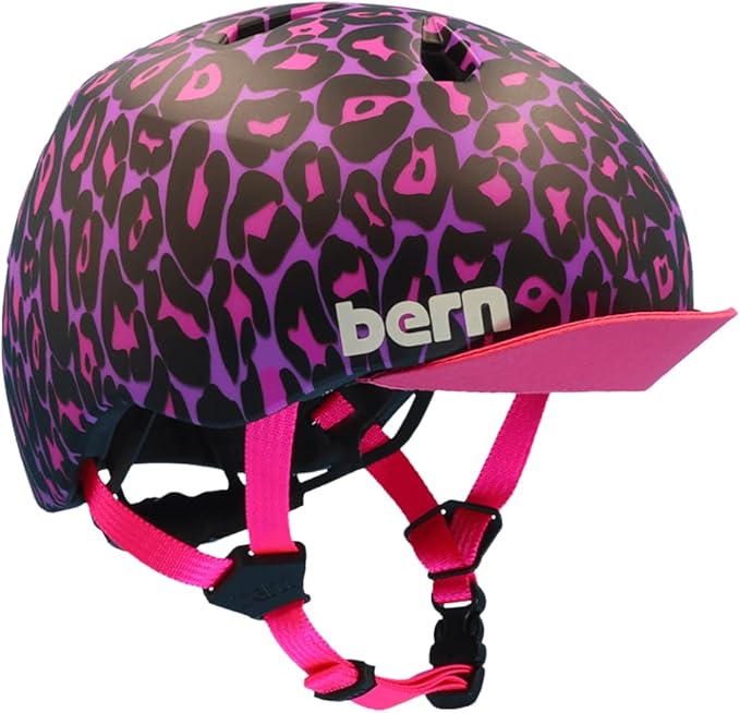 Bern Nino Bike Helmet for Kids, Ages 3-12, Flip Visor, Adjustable fit, Lightweight, CPSC Safety Certified
