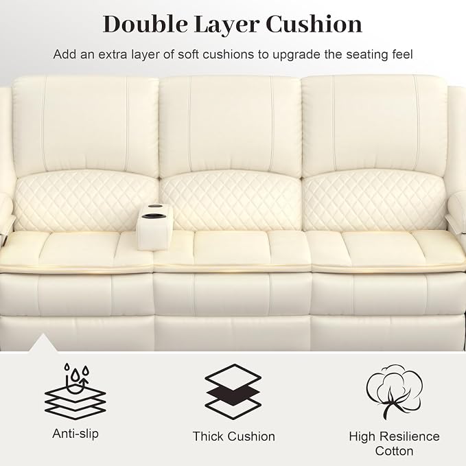 Yolsali 3 Seater Recliner Sofa Set - Image 5