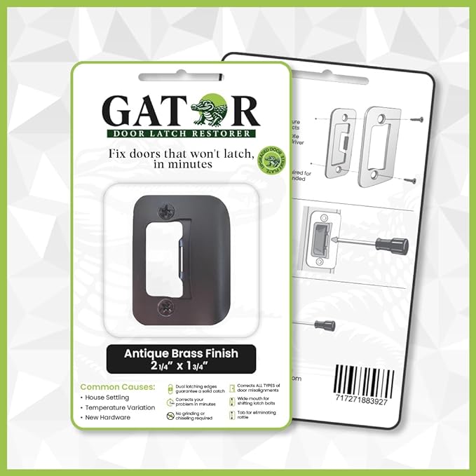 Gator Door Latch Restorer - Strike Plate (Oil Rubbed Bronze)