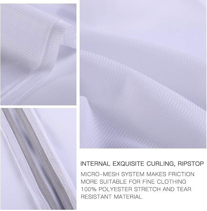 Kimmama Laundry Bag Mesh Wash Bags, Washing Machine Wash Bag, Net Washer Sack with Zipper, Dryer Pouch for Cleaning and Drying Cloths, Garment, Coats, Sweater, Delicates, Sheet, Pant, Soft Toys