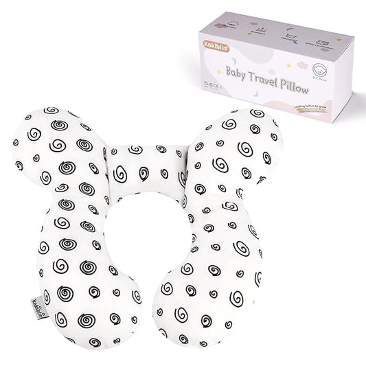 KAKIBLIN Baby Neck Pillow, Baby Head Pillow, Upgraded Travel Support Pillow for Carseat, Neck Support for Car Seat,Pushchair (Snail)