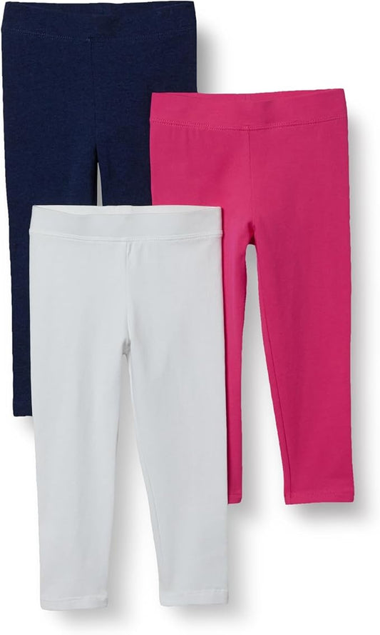 Amazon Essentials Girls and Toddlers' Leggings, Multipacks