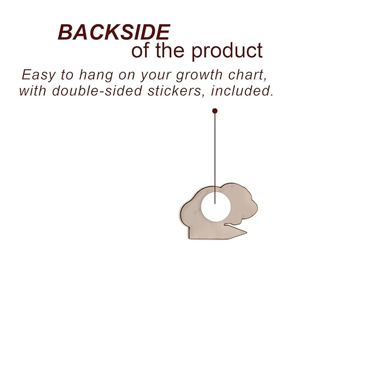 Personalized Wooden Markers Animals for Kids Ruler Growth Chart Safari.