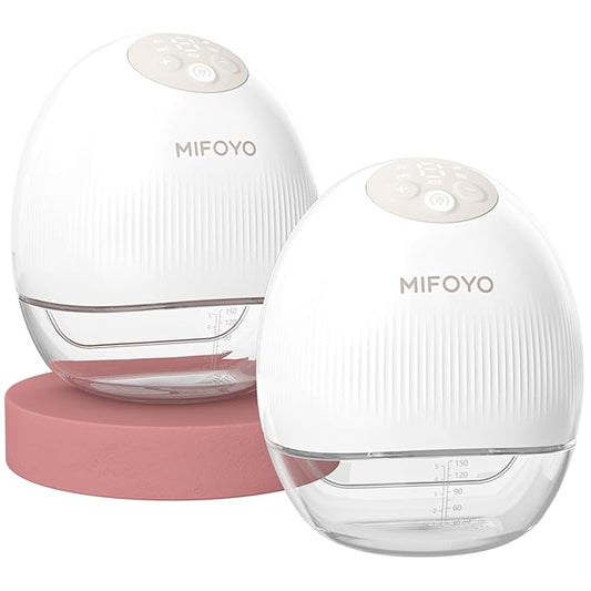Breast Pump Wearable Breast Pumping: Electric Breast Pumps Hands Free Breastfeeding Pumps with 4 Modes & 9 Levels - Rechargeable Milk Pump, Smart Display for Moms, 24mm 2 Pack