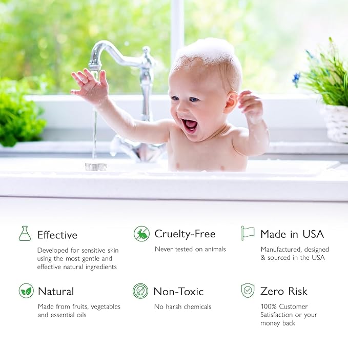 SoCal Suds & Company 2oz Organic Foaming Baby Wash & Shampoo - Lavender - 2 Pack