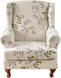 KRFOONN Wingback Chair Covers Slipcovers 2 Piece Stretch Wing Chair Covers by KRFOONN