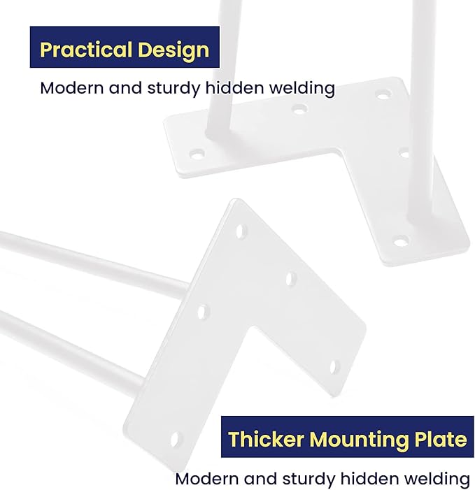 SMARTSTANDARD 14 Inch Heavy Duty Hairpin Furniture Legs, Metal Home DIY Projects - Image 4