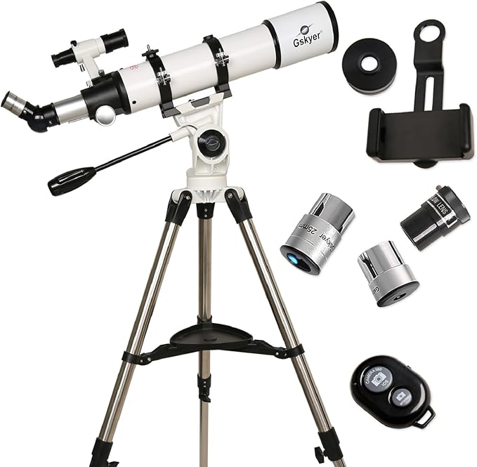 Gskyer Telescope 600x90mm AZ Astronomical Refractor Telescope for Adults Astronomy, German Technology Scope