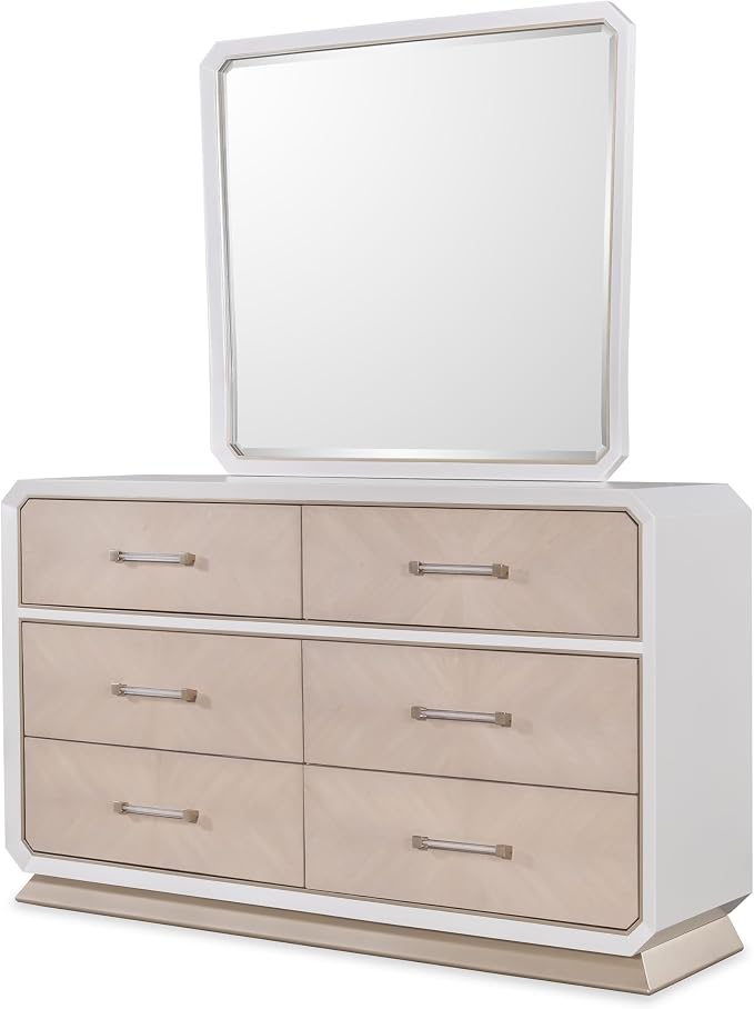 First of a Kind Dior Two Tone Luxury 4 Piece King Bedroom Set - Image 3