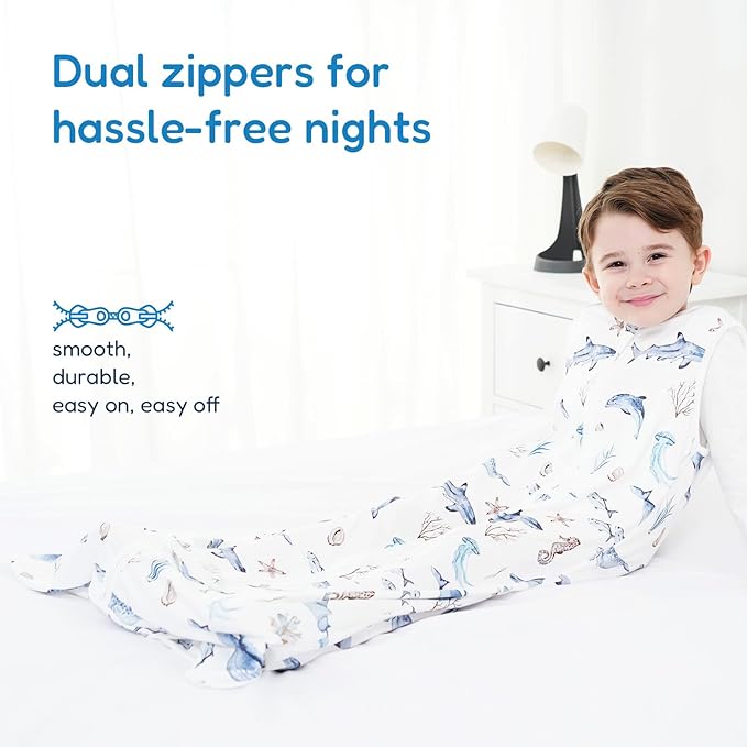 TotAha Toddler Sleep Sack 2T-3T-4T, Premium Light Wearable Blanket Baby Sleeping Bag with 2-Way Safe Zippers For Girl Boy