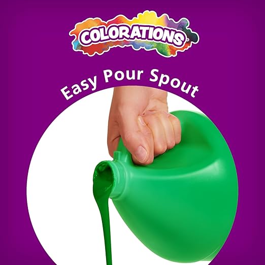 Colorations Paraben-Free Tempera Paint for Kids - 1 Gallon, Vibrant, Bright White. Non-Toxic and Made in the USA, Classroom Must Haves, Bulk Arts and Crafts Supplies