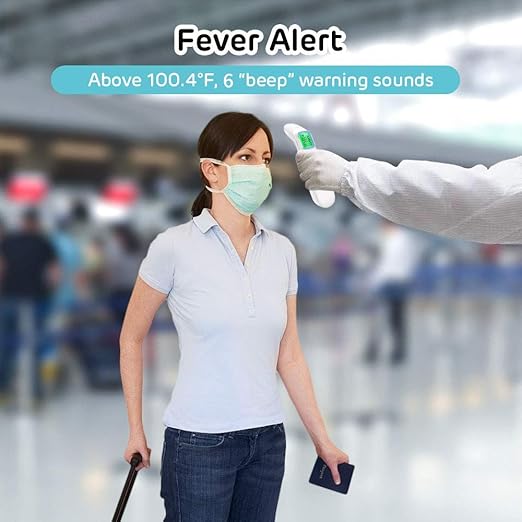 GoodBaby Touchless Thermometer for Adults,Forehead and Ear LCD Display Thermometer for Fever,Infrared Magnetic Thermometer for Baby Kids Surface and Room