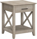 Bush Home End Table with Drawer, Nightstand with Storage, Living Room and by BushHome