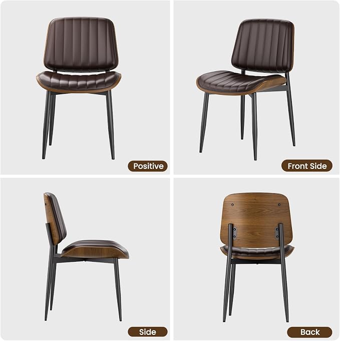 YaFiti Dining Chairs Set of 4, Mid Century Modern Dining Room Kitchen Chairs - Image 6