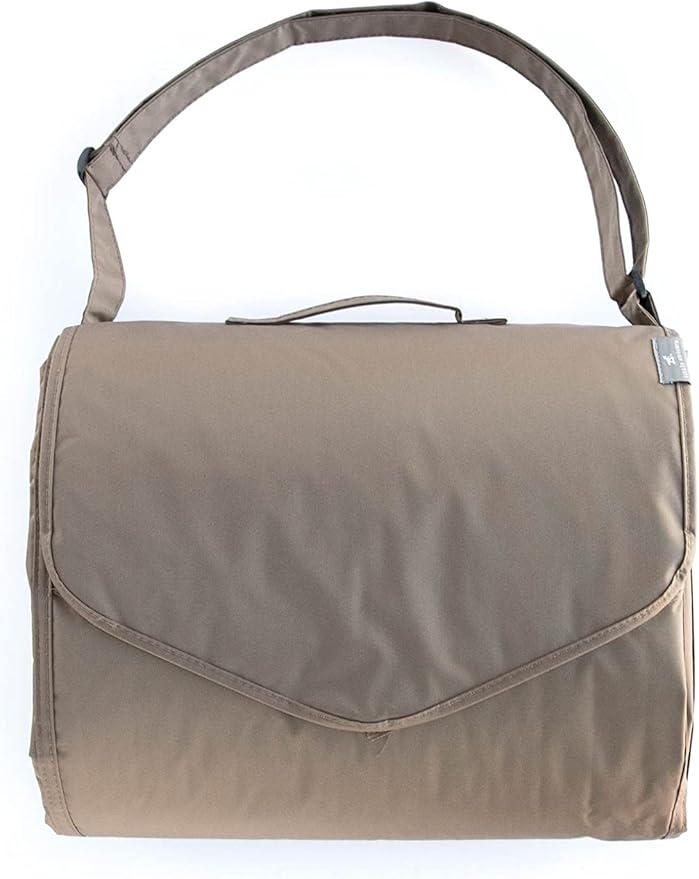 Little Unicorn 5'x10' XL Outdoor Family Picnic & Beach Blanket | Durable & Water-Resistant Fabric | Compact Fold & Easily Wipes Clean | Zipper Pocket (Sun Baked)