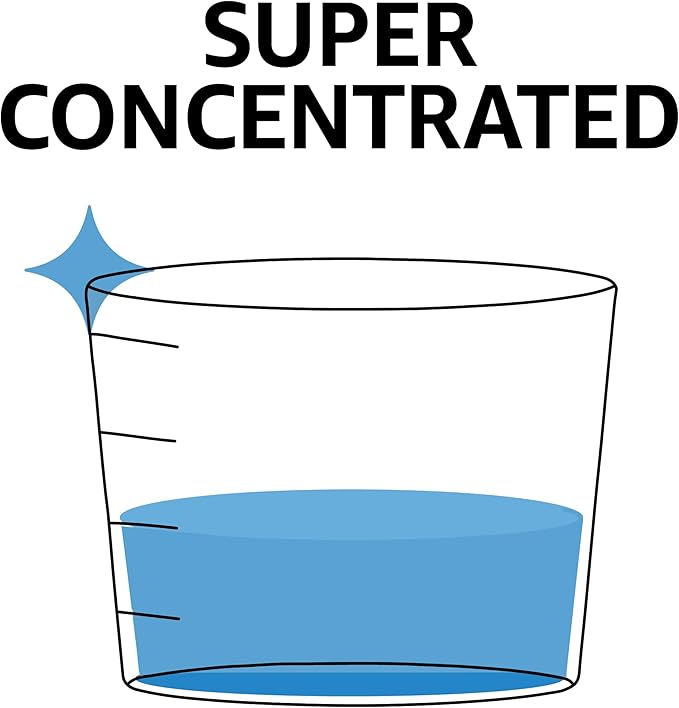 Amazon Basics Concentrated Liquid Laundry Detergent, Free of Perfumes & Clear of Dyes, 110 loads, 82.5 Fl Oz (Previously Solimo)