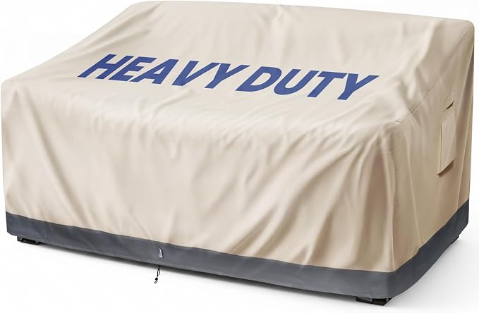 Extra Heavy Duty Outdoor Couch Cover Waterproof Up to 8000pa, Large 3-Seater by Kikcoin