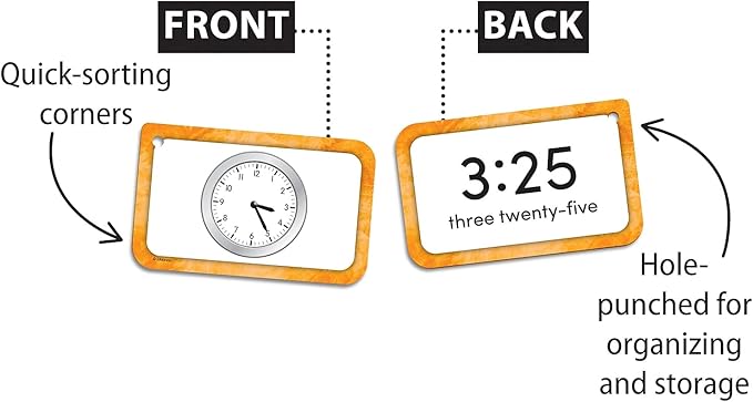 Teacher Created Resources Time Flash Cards (EP62046) 3-1/8" x 5-1/8"