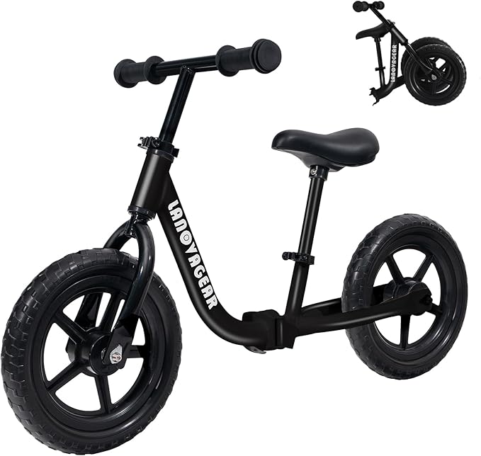 Balance Bike for Toddlers Ages 1.5–5 – No-Pedal Training Bike with Adjustable Seat & Handlebar, Lightweight Frame, Easy Assembly for Boys & Girls