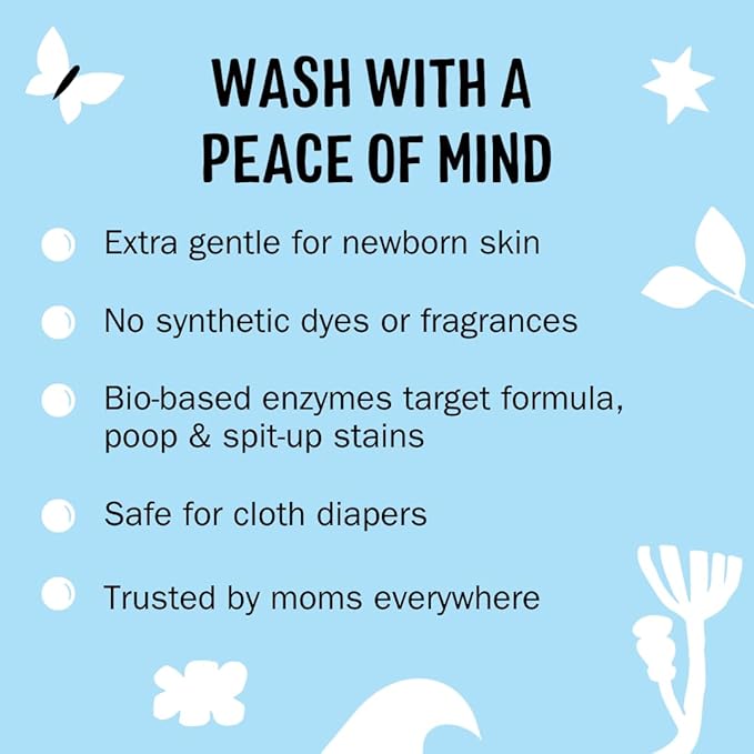 Molly's Suds Baby Laundry Detergent Powder | Removes Formula, Poop & Spit-Up Stains | Extra Gentle for Newborns (Fragrance Free)