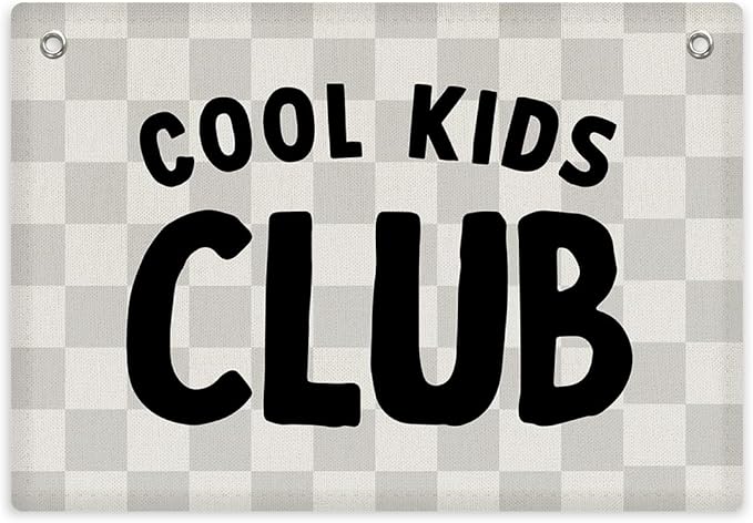 Playroom Wall Decor Banner, Multi Color, 28.5x20 Inches, Occasion: Playroom, Nursery/Bedroom (Toddler Boy)