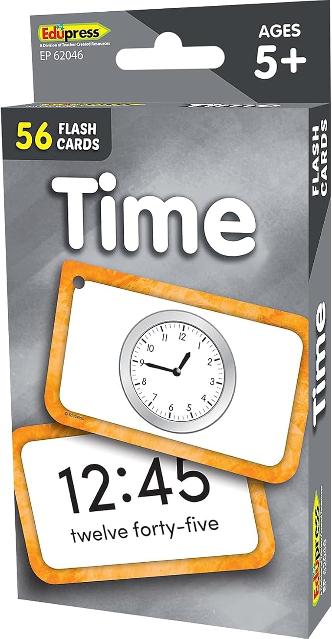 Teacher Created Resources Time Flash Cards (EP62046) 3-1/8" x 5-1/8"