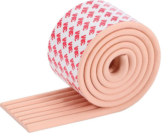 Corner Protector for Baby, Widen Edge Protector with Adhesive Backing, Baby Proofing Edge Corner Protectors Self Adhesive Furniture Corner Guard Bumper for Table, Desk, Fireplace (Pink, 6.6ft)