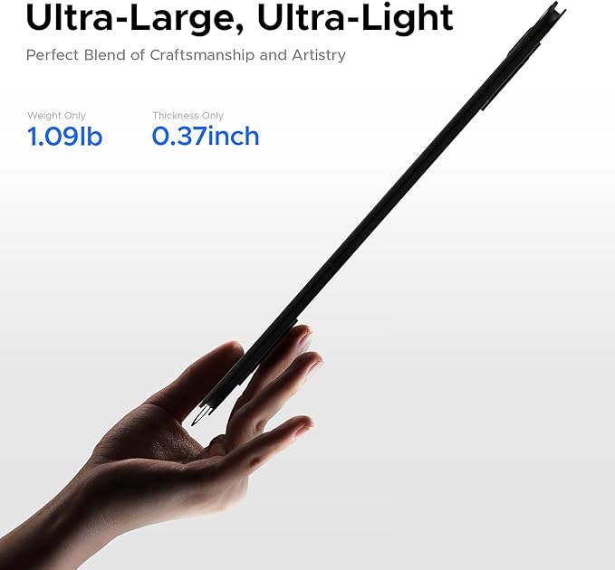 Drawing Tablet,UGEE M808 10x6 Inch, 8192 Levels Pressure, Battery-Free Stylus, 8 Shortcut Keys, Digital Art Tablet for Drawing, Design, Online Teaching, Mac/Windows/Chrome Os/Android, Black