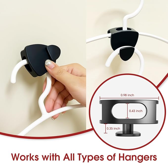 Latoxcaa Space Saving Standard Hanger Hooks 50Pcs, Upgrade Heavy Duty Space - Image 4