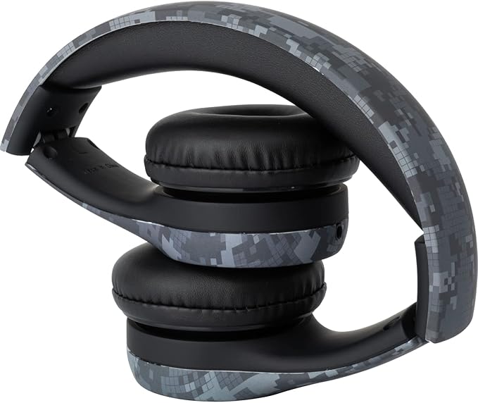 Snug Play+ Kids Headphones – Volume Limited 93dB for Safe Listening – Foldable, Durable Headphones for Toddlers, Boys & Girls – Tangle-Free Cord – Ideal for Travel, School, Tablets - Black Digi Camo