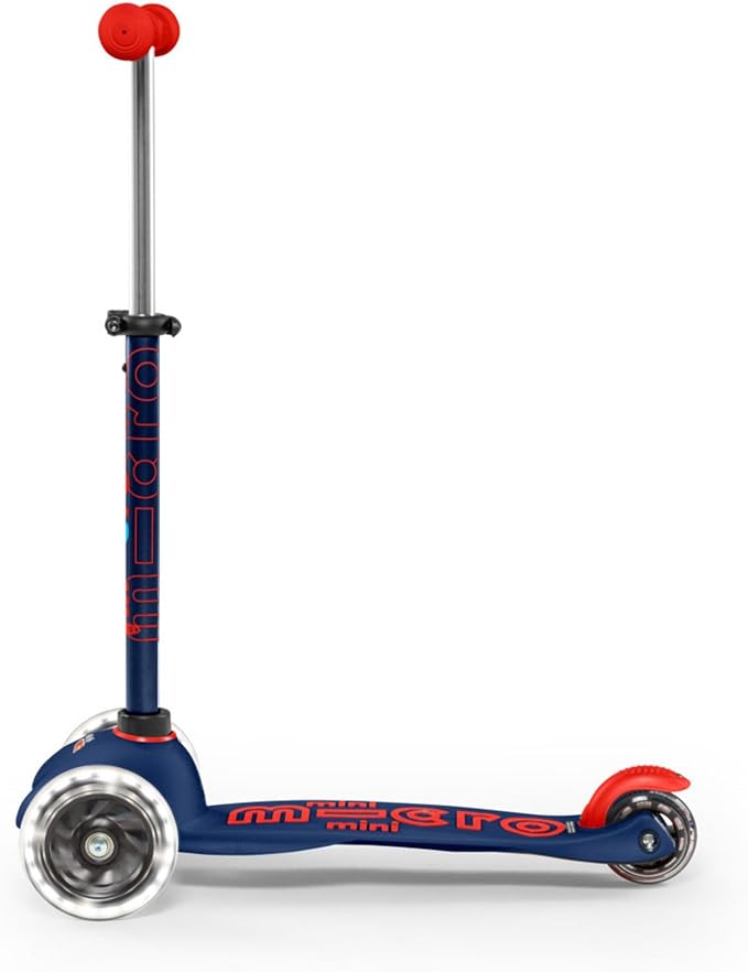 Micro Kickboard Mini Deluxe LED Three-Wheeled Lean-to-Steer Swiss-Designed Micro Scooter