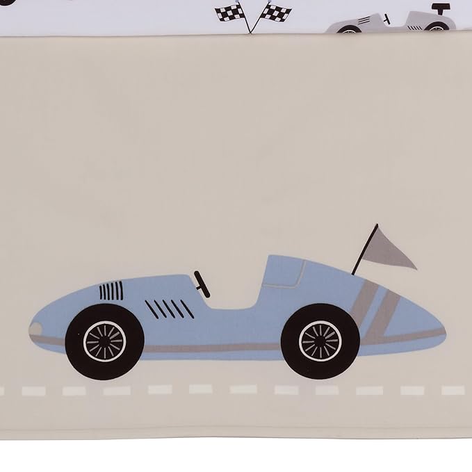 Lambs & Ivy Little Racer 3-Piece Cars/Transportation Baby Crib Bedding Set