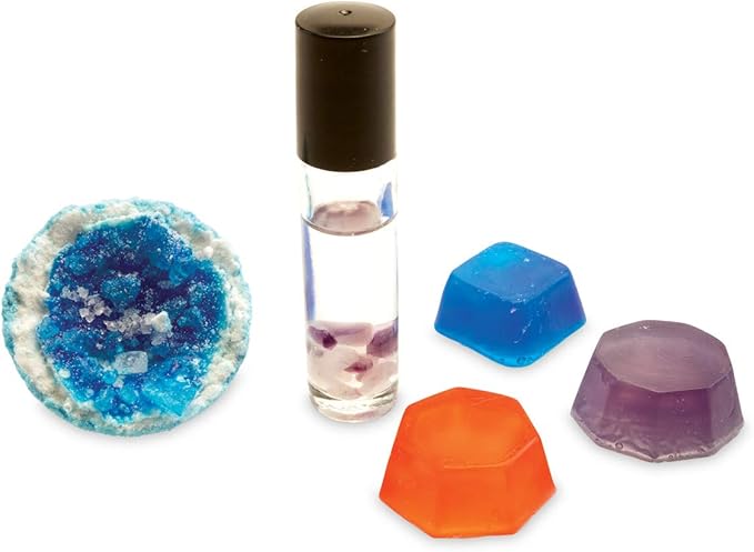 MindWare Science Academy Crystal Spa lab - Kids & Teens Create 3 spa Gifts with Our 19pc Science kit – A Creative DIY Chemistry kit for Both Boys & Girls – Great Gift for Children & Teenagers