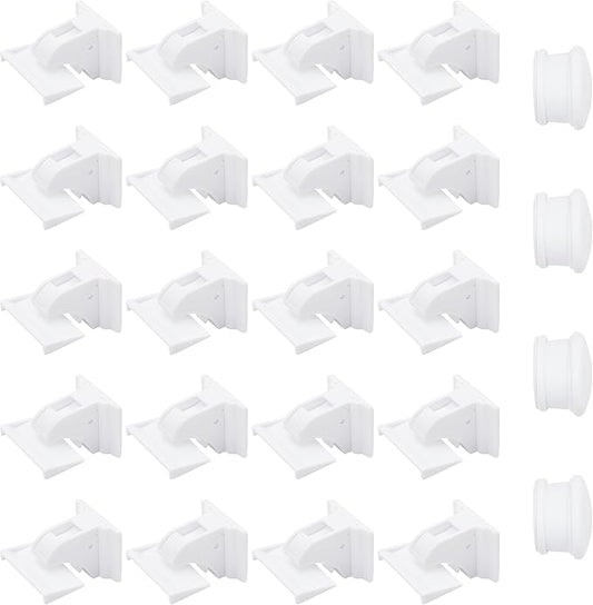 MATANA 20 Pack Magnetic Cabinet Locks Baby Proofing (20 Locks + 4 Keys) Adhesive Easy Installation, No Drilling Child Proof Cabinet Locks Magnetic Drawer Locks