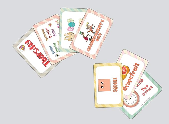 Creanoso US Schools and Learning Flash Cards Series (2-Deck)